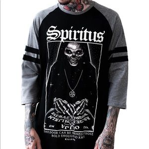 NWT Killstar spiritus raglan top